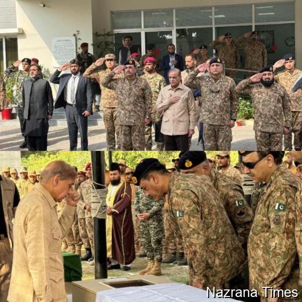 PM Shehbaz, Army Chief Visit Bannu, Pay Tribute to Martyred Soldiers
