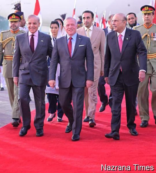 King Abdullah II Lands in Islamabad for High-Level Talks, Defence & Economic
