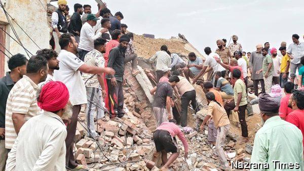 ਪਿੰਡ ਫਰਵਾਹੀ ਵਿਖੇ ਜੈੱਕਾਂ ਨਾਲ ਉੱਚਾ ਚੁੱਕਦਿਆਂ ਮਕਾਨ ਡਿੱਗਿਆ 3 ਮਜ਼ਦੂਰਾਂ ਦੀ ਮੌਤ