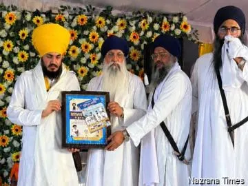 ਦਮਦਮੀ ਟਕਸਾਲ ਸੰਗਰਾਵਾਂ ਵੱਲੋਂ ਫੈਡਰੇਸ਼ਨ ਭਿੰਡਰਾਂਵਾਲਾ ਦੇ ਪ੍ਰਧਾਨ ਅਤੇ ਪੰਥਕ ਲੇਖਕ ਭਾਈ ਰਣਜੀਤ ਸਿੰਘ ਦਾ ਸਨਮਾਨ