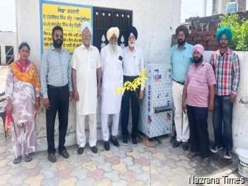 ਆਸਟ੍ਰੇਲੀਆ ਵੱਸਦੇ ਹਰਕੰਵਰ ਸਿੰਘ ਸੰਧੂ ਵੱਲੋਂ ਸੁੱਚਾ ਸਿੰਘ ਯਾਦਗਾਰ ਹਾਲ ਵਿੱਚ ਆਰਓ ਸਿਸਟਮ ਤੇ ਠੰਢੇ ਪਾਣੀ ਲਈ ਕੈਂਡੀ ਦੀ ਸੇਵਾ