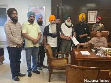 ਸ਼ੇਰ ਏ ਪੰਜਾਬ ਕਿਸਾਨ ਯੂਨੀਅਨ ਦੇ ਜ਼ਿਲ੍ਹਾ ਇਕਾਈ ਵੱਲੋਂ  ਕਰ ਮੁਕਤ ਵਪਾਰ ਸਮਝੌਤੇ ਅਤੇ ਲੈਂਡ ਪੂਲਿੰਗ ਪਾਲਸੀ ਦੇ ਵਿਰੋਧ 'ਚ ਡੀ ਸੀ ਮੋਹਾਲੀ ਨੂੰ ਦਿੱਤਾ ਹੱਕ ਪੱਤਰ 