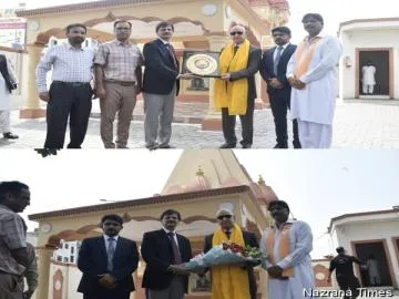 Shoaib Suddle Visits Jain, Valmiki Temples in Lahore