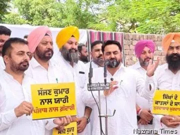 ਸੱਜਣ ਕੁਮਾਰ ਨੂੰ ਸ਼ਰਧਾਂਜਲੀ ਦੇਣ ਖ਼ਿਲਾਫ਼ ‘ਆਪ’ ਦਾ ਪੰਜਾਬ ਭਰ ’ਚ ਰੋਸ ਪ੍ਰਦਰਸ਼ਨ