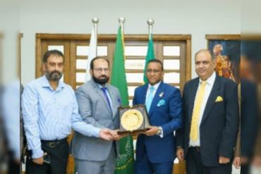 NPJC Confers Highest Award to Ethiopian Ambassador in Islamabad