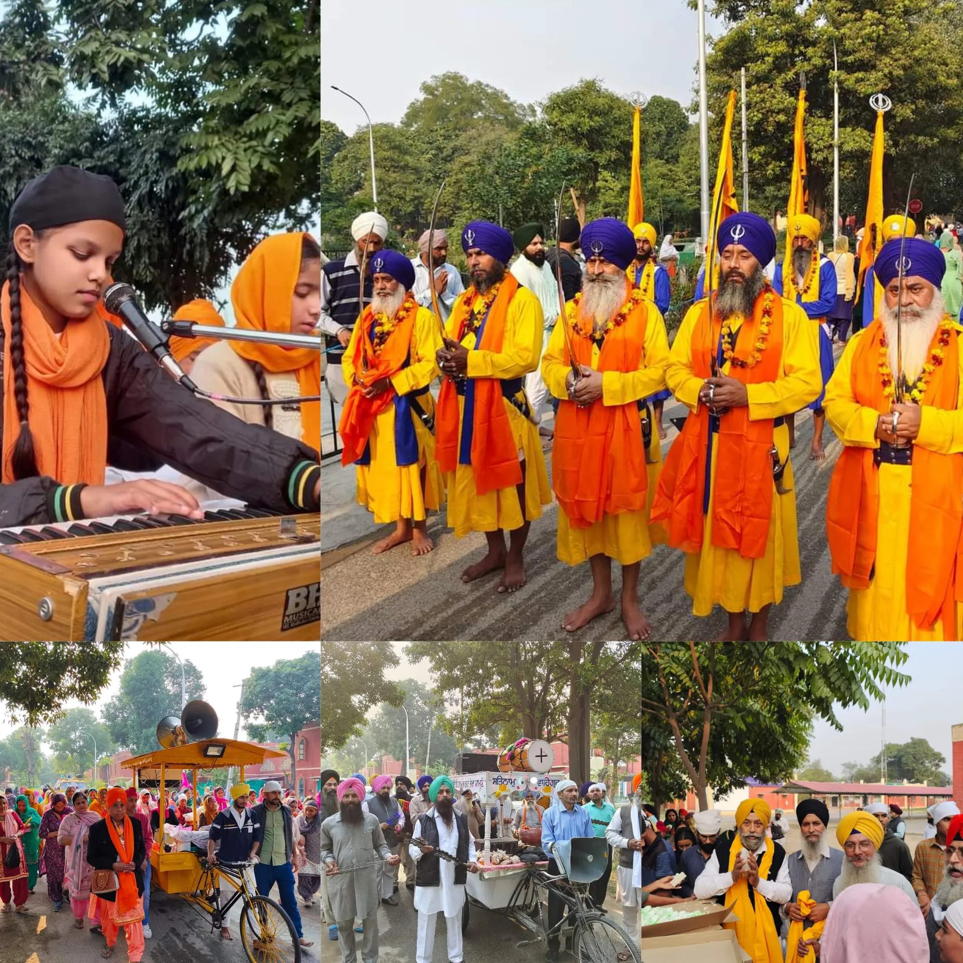 ਗੁਰਪੁਰਬ ਨੂੰ ਸਮਰਪਿਤ ਨਗਰ ਕੀਰਤਨ ਸਜਾਇਆ