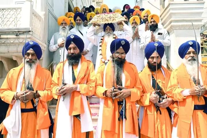 ਸ੍ਰੀ ਗੁਰੂ ਤੇਗ ਬਹਾਦਰ ਸਾਹਿਬ ਦੇ ਪ੍ਰਕਾਸ਼ ਪੁਰਬ ਮੌਕੇ ਸ੍ਰੀ ਅਕਾਲ ਤਖ਼ਤ ਸਾਹਿਬ ਤੋਂ ਸਜਾਇਆ ਨਗਰ ਕੀਰਤਨ