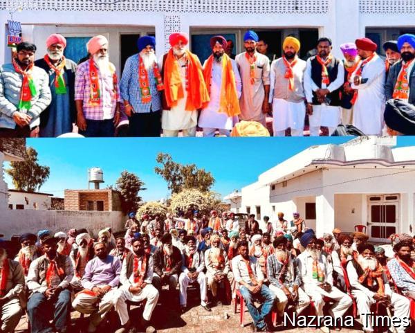 गांव  जीओबाला में जिला अध्यक्ष हरजीत सिंह संधू के नेतृत्व में नंबरदार समेत सैकड़ों लोग भाजपा में शामिल हुए।