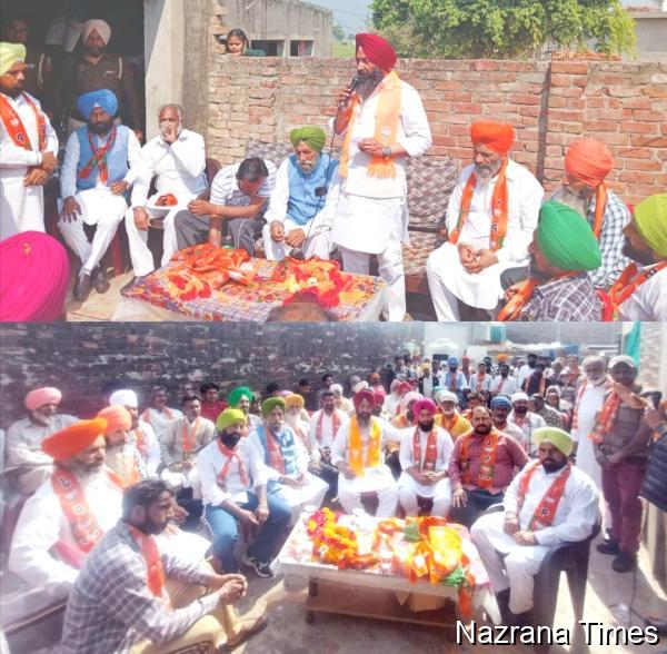 ਪਿੰਡ ਭੁੱਚਰ ਕਲਾਂ ਵਿਖੇ ਜ਼ਿਲ੍ਹਾ ਪ੍ਰਧਾਨ ਹਰਜੀਤ ਸਿੰਘ ਸੰਧੂ ਦੀ ਅਗਵਾਈ ਹੇਠ ਸੈਂਕੜੇ ਪਰਿਵਾਰ ਭਾਜਪਾ ਵਿੱਚ ਸ਼ਾਮਲ