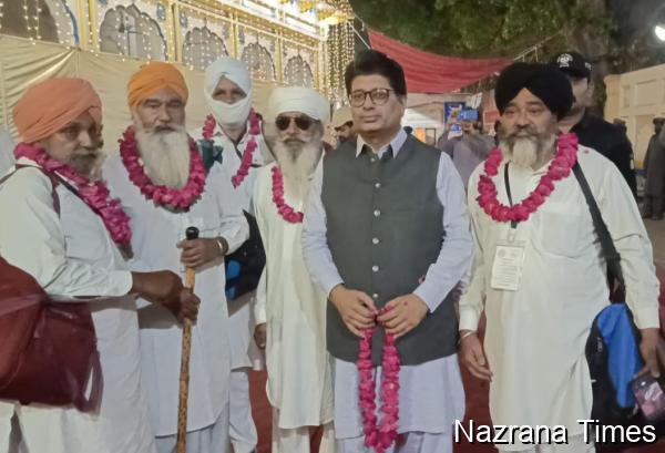 Sikh Pilgrims Arrive at Gurdwara Dera Sahib, Lahore for Vaisakhi Celebrations