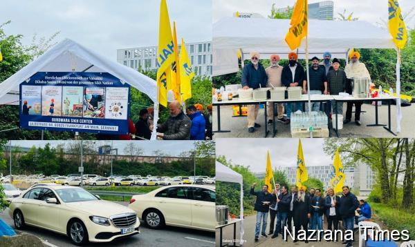 ਫਰੈਕਫੋਰਟ ਏਅਰਪੋਰਟ ਤੇ ਗੁਰੂ ਨਾਨਕ ਸਾਹਿਬ ਜੀ ਦੇ ਪ੍ਰਕਾਸ਼ ਪੁਰਬ ਅਤੇ ਖਾਲਸੇ ਪੰਥ ਦੇ 326ਵੇਂ ਪ੍ਰਗਟ ਦਿਹਾੜੇ ਤੇ ਟੈਕਸੀ ਵਾਲਿਆ ਨੇ ਲੰਗਰ ਲਗਾ ਬਾਬੇ ਦੇ ਸੁਨਹਿਰੀ ਉਪਦੇਸ਼ਾਂ ਦਾ ਦਿੱਤਾ ਸੁਨੇਹਾ ।