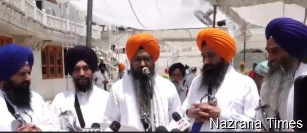 ਤਖ਼ਤ ਸ੍ਰੀ ਪਟਨਾ ਸਾਹਿਬ ਦੇ ਪੰਜ ਪਿਆਰਿਆਂ ਦੇ ਫੈਸਲੇ ਨੂੰ ਤਿੰਨ ਤਖ਼ਤਾਂ ਦੇ ਪੰਜ ਪਿਆਰਿਆਂ ਨੇ ਕੀਤਾ ਰੱਦ