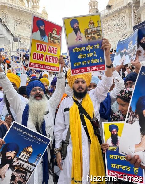 ਸਿੱਖ ਯੂਥ ਫੈਡਰੇਸ਼ਨ ਭਿੰਡਰਾਂਵਾਲਾ ਵੱਲੋਂ ਘੱਲੂਘਾਰਾ ਸਮਾਗਮ 'ਚ ਜਬਰਦਸਤ ਨਾਅਰੇਬਾਜ਼ੀ ਅਤੇ ਸ਼ਾਨਦਾਰ ਪ੍ਰਦਰਸ਼ਨ