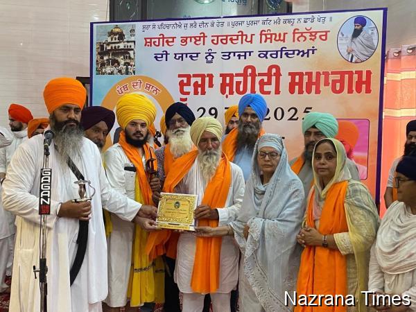 ਖ਼ਾਲਿਸਤਾਨੀ ਯੋਧੇ ਸ਼ਹੀਦ ਭਾਈ ਹਰਦੀਪ ਸਿੰਘ ਨਿੱਝਰ ਦਾ ਸ਼ਹੀਦੀ ਸਮਾਗਮ ਖ਼ਾਲਸਾਈ ਜਾਹੋ-ਜਲਾਲ ਨਾਲ ਕਰਵਾਇਆ