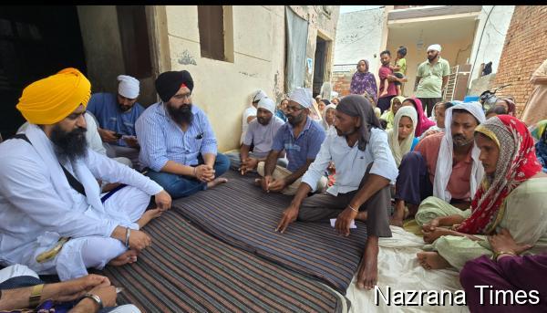ਅਖੌਤੀ ਪਾਦਰੀਆਂ ਦੀ ਸਭਾ ’ਚ ਜਾਨ ਗੁਆਉਣ ਵਾਲੇ ਲੜਕੇ ਦੇ ਪੀੜਤ ਪਰਿਵਾਰ ਨਾਲ ਜਥੇਦਾਰ ਗੜਗੱਜ ਨੇ ਕੀਤੀ ਮੁਲਾਕਾਤ