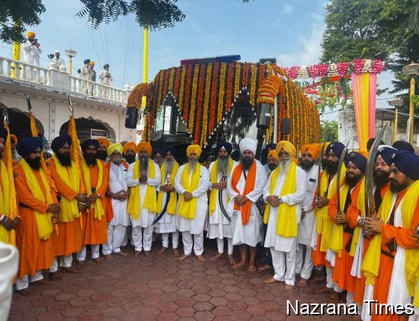 गुरु तेग बहादुर जी की 350वीं शहीदी शताब्दी: ग्वालियर से अशोक नगर के लिए रवाना हुआ नगर कीर्तन