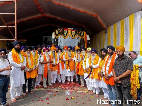गुरु तेग बहादुर जी की 350वीं शहादत शताब्दी: नगर कीर्तन भोपाल रवाना