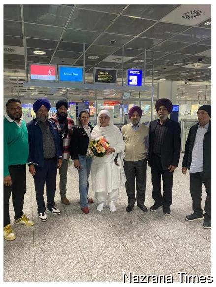 ਭਾਈ ਘਨ੍ਹਈਆ ਜੀ ਸੁਸਾਇਟੀ ਫਰੈਂਕਫਰਟ ਵਲੋਂ ਬੀਬੀ ਜਗੀਰ ਕੌਰ ਜੀ ਦਾ ਜਰਮਨੀ ਪਹੁੰਚਣ ਤੇ ਨਿੱਘਾ ਸੁਆਗਤ।