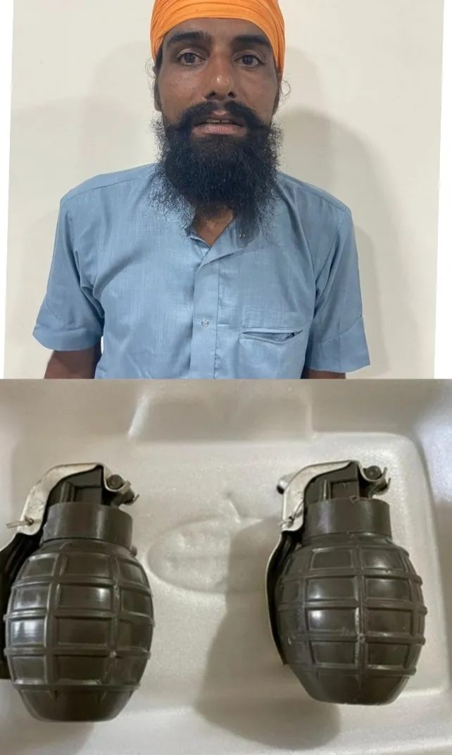 ਤਰਨ ਤਾਰਨ ਪੁਲਿਸ ਵੱਲੋਂ 2 ਹੈੰਡ ਗ੍ਰਨੇਡ ਸਮੇਤ ਇੱਕ ਨੌਜਵਾਨ ਗ੍ਰਿਫਤਾਰ
