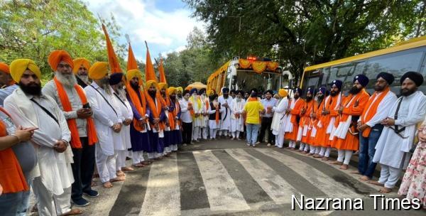 ਅਸਾਮ ਤੋਂ ਆਰੰਭ ਹੋਇਆ ਸ਼ਹੀਦੀ ਨਗਰ ਕੀਰਤਨ ਪੂਨਾ ਤੋਂ ਗੁਰਦੁਆਰਾ ਨਾਨਕ ਝੀਰਾ ਸਾਹਿਬ ਬਿਦਰ ਲਈ ਰਵਾਨਾ
