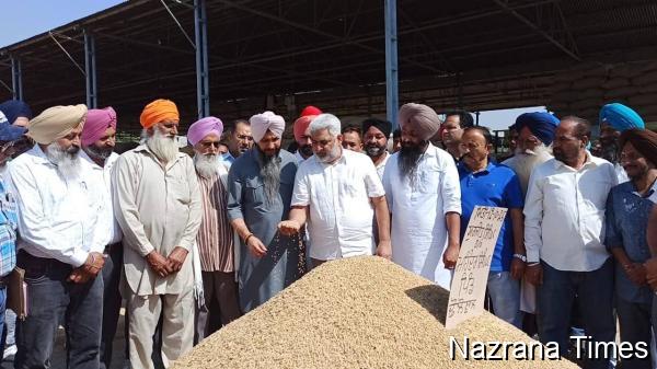 ਕੈਬਨਿਟ ਮੰਤਰੀ ਲਾਲ ਚੰਦ ਕਟਾਰੂਚੱਕ ਨੇ ਟਾਂਡਾ ਅਤੇ ਦਸੂਹਾ ਮੰਡੀਆਂ 'ਚ ਖ਼ਰੀਦ ਪ੍ਰਬੰਧਾਂ ਦਾ ਲਿਆ ਜਾਇਜ਼ਾ