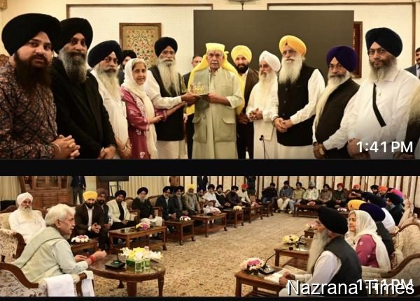 ਐਡਵਕੇਟ ਹਰਜਿੰਦਰ ਸਿੰਘ ਧਾਮੀ ਦੀ ਅਗਵਾਈ ’ਚ ਵਫ਼ਦ ਨੇ ਜੰਮੂ ਕਸ਼ਮੀਰ ਦੇ ਲੈਫਟੀਨੈਂਟ ਗਵਰਨਰ ਨਾਲ ਕੀਤੀ ਮੁਲਾਕਾਤ