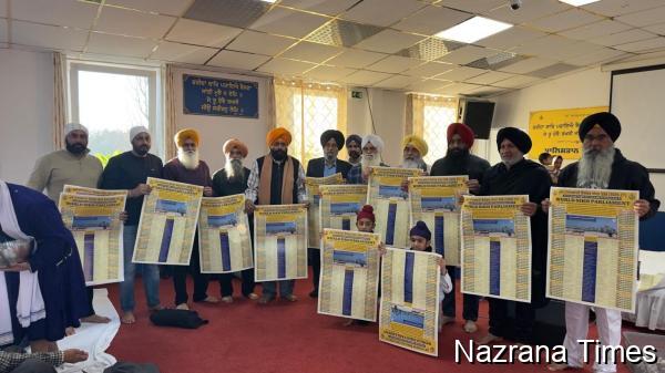 ਸਿੱਖ ਕੌਮ ਦੀ ਨਿਆਰੀ ਹੋਂਦ ਦਾ ਪ੍ਰਤੀਕ ਮੂਲ ਨਾਨਕਸ਼ਾਹੀ ਸੰਮਤ 558 (2026-27) ਦਾ ਕੈਲੰਡਰ ਗੁਰਦੁਆਰਾ ਸਿੱਖ ਸੈਂਟਰ ਫਰੈਕਫੋਰਟ ਵਿੱਚ ਵਰਲਡ ਸਿੱਖ ਪਾਰਲੀਮੈਂਟ ਵੱਲੋਂ ਕੀਤਾ ਜਾਰੀ