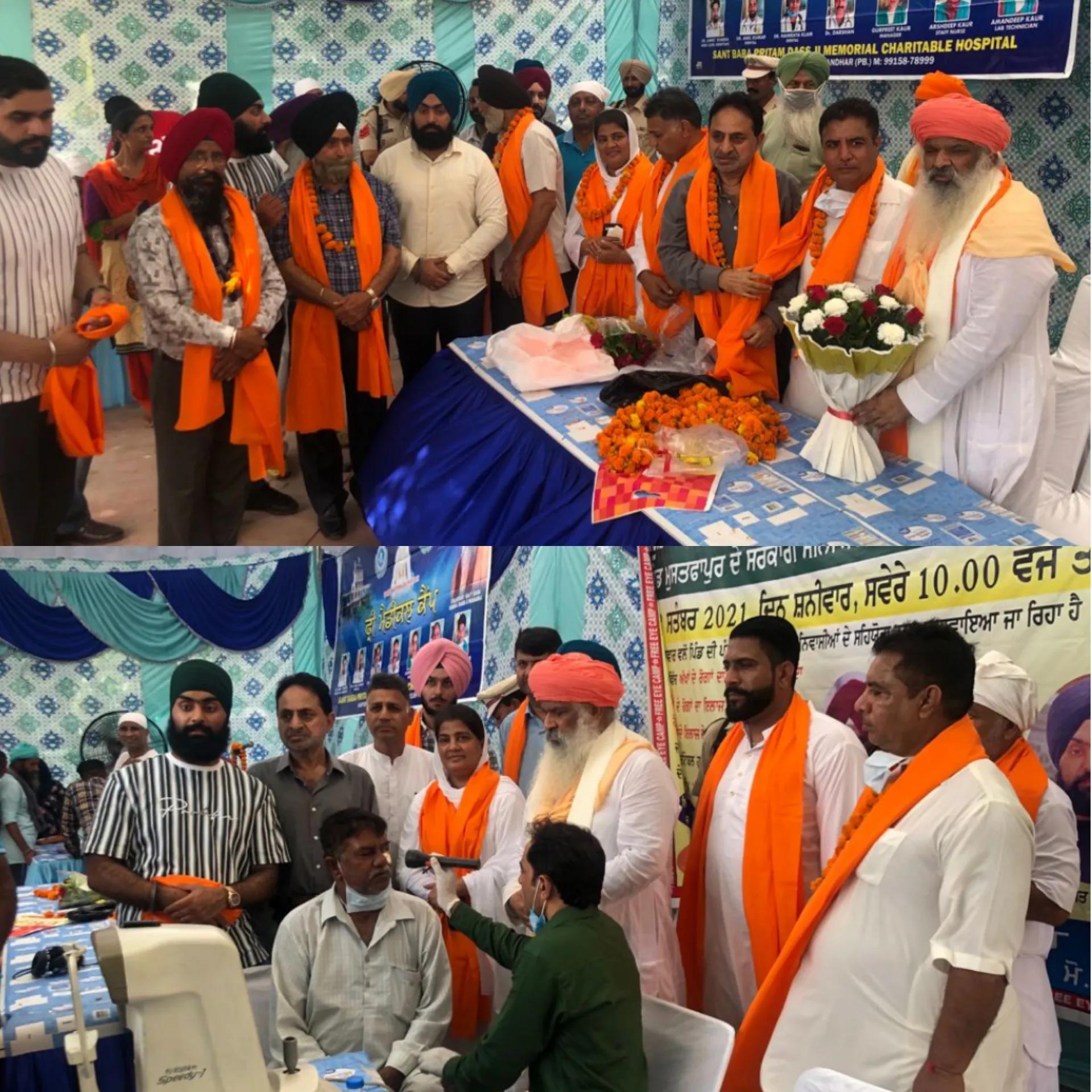 ਬਾਬਾ ਪ੍ਰੀਤਮ ਦਾਸ ਜੀ ਚੈਰੀਟੇਬਲ ਵੱਲੋਂ ਫੁੱਲ ਪਰਿਵਾਰ ਯੂ ਕੇ ਵਾਲਿਆਂ ਦੇ ਸਹਿਯੋਗ ਨਾਲ ਲਗਾਇਆ ਮੁਫਤ ਮੈਡੀਕਲ ਚੈਕਅਪ ਕੈਂਪ