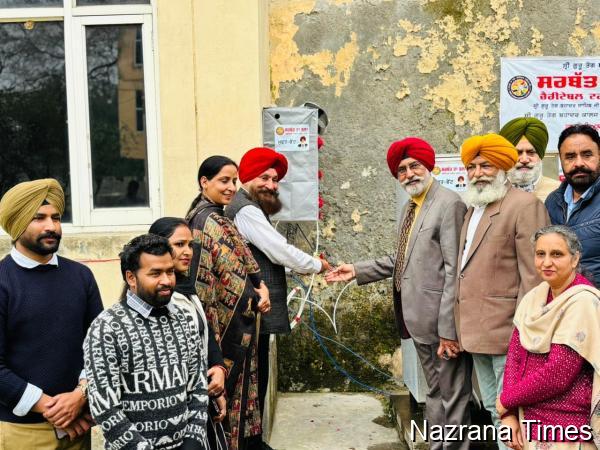 ਡਾ. ਸਰਬਜਿੰਦਰ ਸਿੰਘ ਵੱਲੋਂ ਸ੍ਰੀ ਗੁਰੂ ਤੇਗ ਬਹਾਦਰ ਕਾਲਜ ਸਠਿਆਲਾ ਵਿਖੇ ਕਮਰਸ਼ੀਅਲ ਆਰ.ਓ. ਦਾ ਉਦਘਾਟਨ