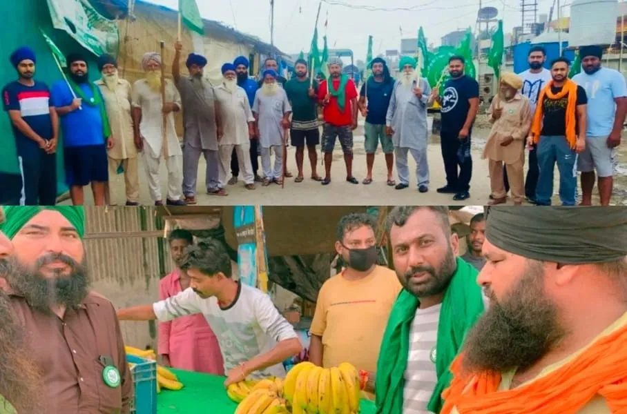 ਭੋਗਪੁਰ ਦੇ ਪਿੰਡ ਪੱਜੋ ਦਿੱਤਾ ਤੋਂ  ਦਿੱਲੀ ਪੁੱਜਿਆ  ਜਥਾ ਕਿਸਾਨ ਅੰਦੋਲਨ ਵਿੱਚ  ਕਰ ਰਿਹਾ  ਰੋਜਾਨਾ ਸੇਵਾ 