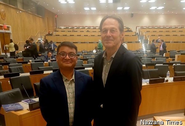 SAARC Journalist Forum President Lama Meets Rolf Alter, CEPA Vice Chairman During UN Session