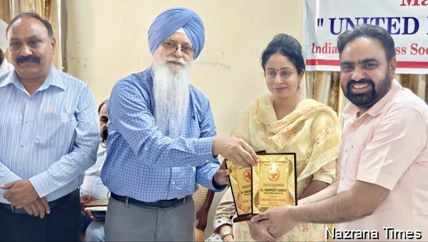 ਰੈੱਡ ਕਰਾਸ ਸੁਸਾਇਟੀ ਵੱਲੋਂ ਸਰਬੱਤ ਦਾ ਭਲਾ ਚੈਰੀਟੇਬਲ ਟਰੱਸਟ ਸਨਮਾਨਿਤ