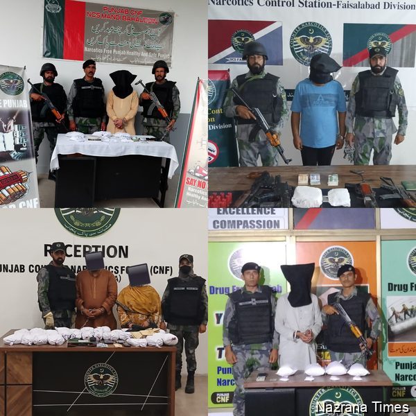 Pakistan- Punjab Counter Narcotics Force Arrests 73 Drug Dealers in 70 Operations Across Punjab