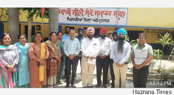 ਡਾਇਰੈਕਟਰ ਸਕੂਲ  ਸੈਕੰਡਰੀ ਸਿੱਖਿਆ ਸ੍. ਸਕੱਤਰ ਸਿੰਘ ਬੱਲ ਨੇ ਕੀਤਾ ਸ.ਸ.ਸ.ਸਕੂਲ ਖਿਲਚੀਆਂ  ਦਾ ਅਚਨਚੇਤ ਦੌਰਾ