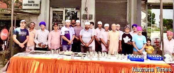 ਸੰਤ ਰਾਮਾਨੰਦ ਜੀ ਦੀ ਬਰਸੀ ਨੂੰ ਸਮਰਪਿਤ ਔਜਲਾ ਢੱਕ ਵਿਖੇ ਠੰਢੇ ਮਿੱਠੇ ਜਲ ਦੀ ਛਬੀਲ ਲਗਾਈ