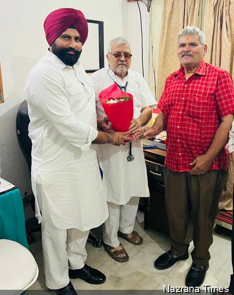 ਪਹਿਲਵਾਨ ਗਿੱਲ ਨੇ ਮੈਂਬਰ ਪਾਰਲੀਮੈਂਟ ਡਾ ਧਰਮਵੀਰ ਗਾਂਧੀ ਨਾਲ ਮੁਲਾਕਾਤ ਕਰਕੇ ਸੂਬੇ ਦੀਆਂ ਚੋਣਾਂ ਬਾਰੇ ਕੀਤਾ ਵਿਚਾਰ ਵਟਾਂਦਰਾ