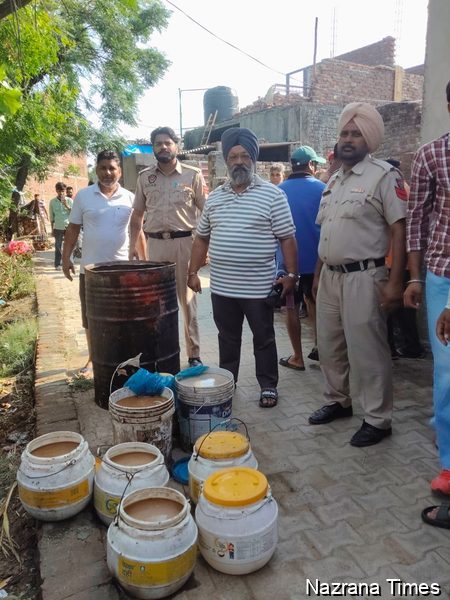 ਪਿੰਡ ਤੋਤੀ ਅਤੇ ਲਾਟੀਆਂਵਾਲ ਵਿਖੇ 2000 ਲੀਟਰ ਲਾਹਨ ਡਰਮ ਅਤੇ 20 ਲੀਟਰ ਨਜਾਇਜ ਸ਼ਰਾਬ ਲਵਾਰਸ ਬਰਾਮਦ ਕਰਕੇ ਮੌਕੇ ਤੇ ਹੀ ਨਸ਼ਟ ਕਰ ਦਿੱਤੀ ਗਈ