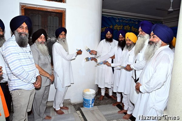 ਗੁਰਦੁਆਰਾ ਸ੍ਰੀ ਮੰਜੀ ਸਾਹਿਬ ਦੀਵਾਨ ਹਾਲ ਵਿਖੇ ਰੰਗ ਰੋਗਨ ਅਤੇ ਸ਼ਹੀਦ ਸਿੰਘਾਂ ਦੀ ਯਾਦ ’ਚ ਕਮਰਾ ਬਨਾਉਣ ਦੀ ਸੇਵਾ ਦੀ ਹੋਈ ਸ਼ੁਰੂਆਤ