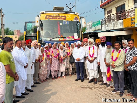 ਹਲਕਾ ਮੋਹਾਲੀ ਤੋਂ 3 ਬੱਸਾਂ ਸ੍ਰੀ ਅੰਮ੍ਰਿਤਸਰ ਸਾਹਿਬ ਲਈ ਹੋਈਆਂ ਰਵਾਨਾ ਤੀਰਥ ਯਾਤਰਾ ਤੇ ਜਾ ਚੁੱਕੀਆਂ ਹੁਣ ਤੱਕ 110 ਬੱਸਾਂ : ਵਿਧਾਇਕ ਕੁਲਵੰਤ ਸਿੰਘ