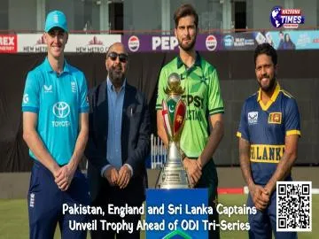 Pakistan, England and Sri Lanka Captains Unveil Trophy Ahead of ODI Tri-Series