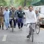 Provincial Minister for Sports Malik Faisal Ayub Khokhar participates in Azadi Cycle Race