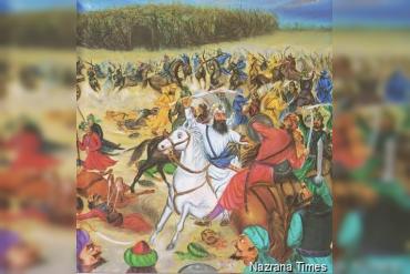 ਇਮ ਤਾਰੈ ਸਿੰਘ ਸ਼ਹੀਦੀ ਪਾਈ। ਸਿੰਘ ਨਿਭੇ ਉਸ ਸੰਗ ਸਭ ਬਾਈ।