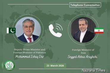 Pakistan, Iran FMs Discuss Regional Developments, Agree to Maintain Close Contact