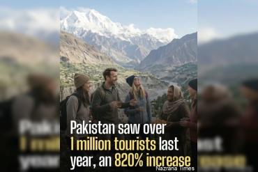 Pakistan Sees Record Tourism Boom with Over 1 Million Foreign Visitors