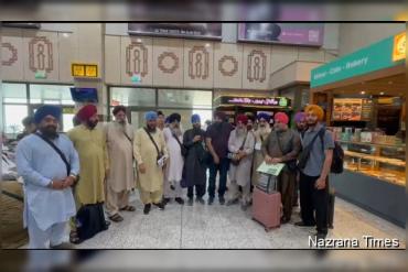 49 ਮੈਂਬਰੀ ਸਿੱਖ ਜਥਾ ਧਾਰਮਿਕ ਯਾਤਰਾ ਲਈ ਲਾਹੌਰ ਤੋਂ ਦਿੱਲੀ ਰਵਾਨਾ